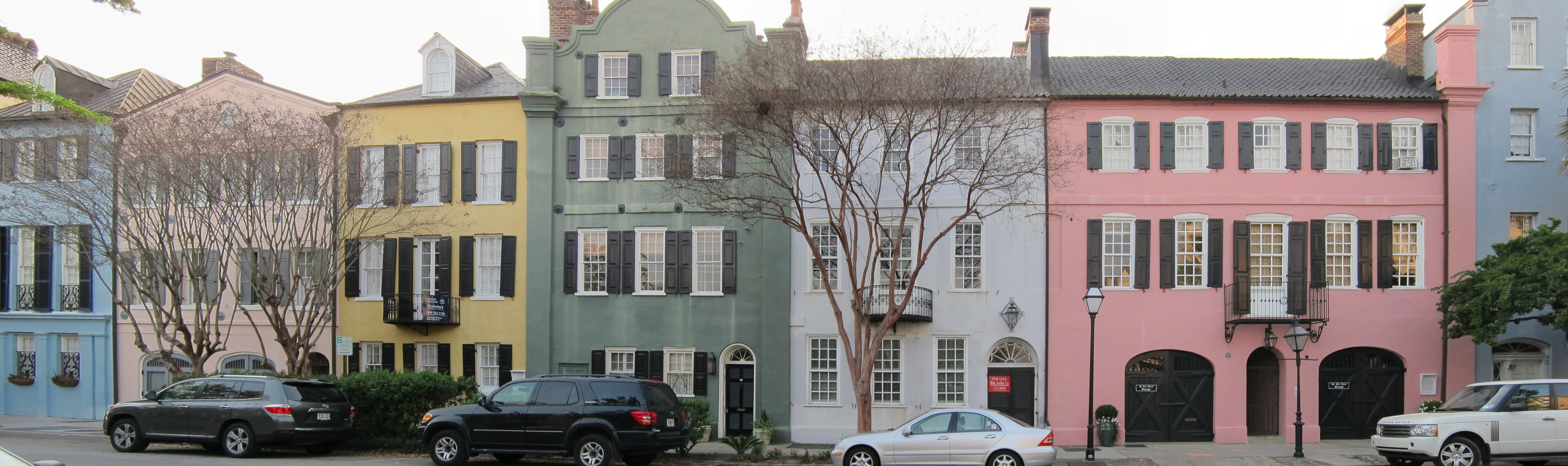 8097x2409 What's The Story Behind Rainbow Row - Rainbow Row Painting