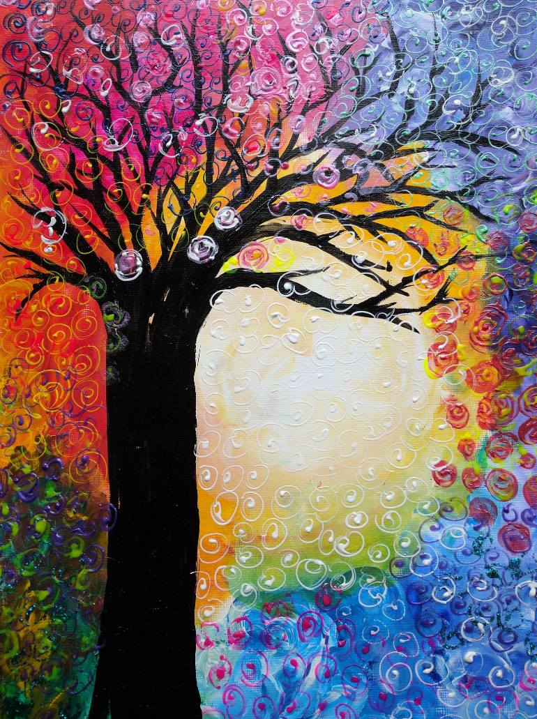 Rainbow Tree Painting at Explore collection of
