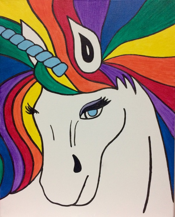 600x745 Rainbow Unicorn Paint Party Farm - Rainbow Unicorn Painting