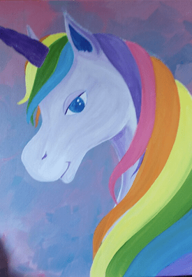 275x397 National Girl Scout Day ~ Rainbow Unicorn Paint Amp Create - Rainbow Unicorn Painting