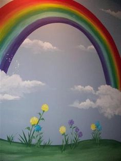 236x314 Image Result For Rainbow Painted Wall Technique Kid's Room - Rainbow Wall Painting