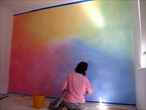 480x360 Lazure Rainbow By Sharon D Clifford - Rainbow Wall Painting