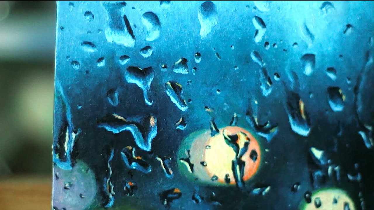 1280x720 Speed Painting Raindrops - Raindrop Painting