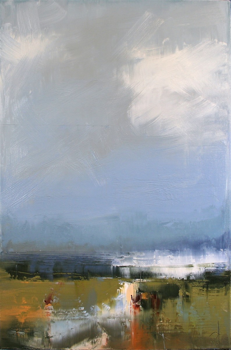 794x1200 Landscape Oil Paintings Perhaps Rainfall By Ronda Waiksnis - Rainfall Painting
