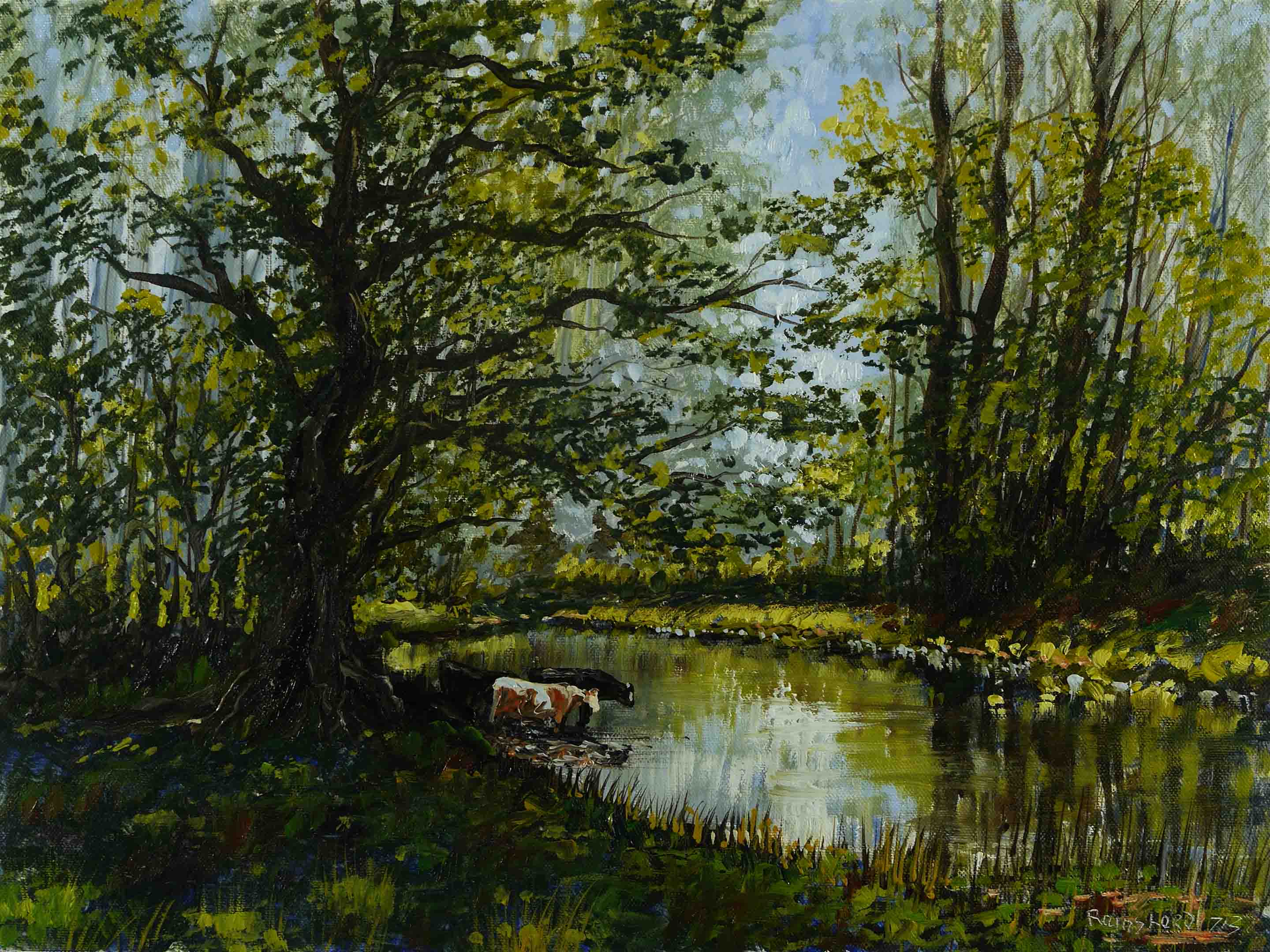 2880x2160 After The Rain Time Lapse Painting Pictures - Rainfall Painting