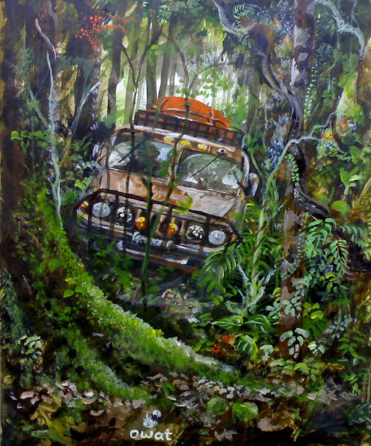 748x900 Rainforest Safari Painting By Muyang Kumundan - Rainforest Painting