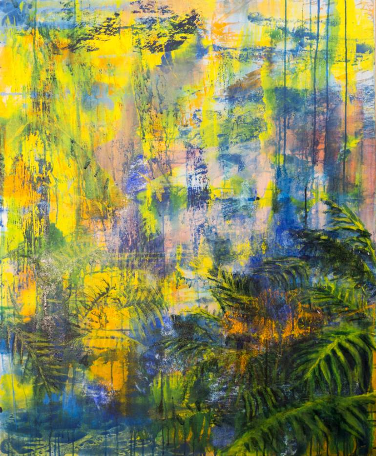 770x933 Saatchi Art Rainforest Painting By Antje Kerl Akkan - Rainforest Painting