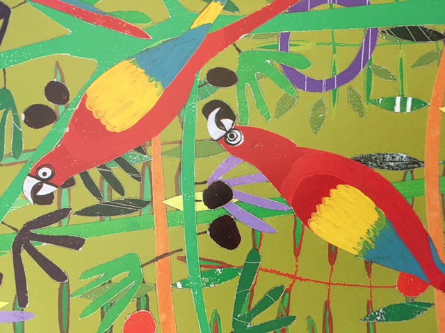 640x480 Kids Art Project Rainforest Oil Pastels - Rainforest Painting For Kids