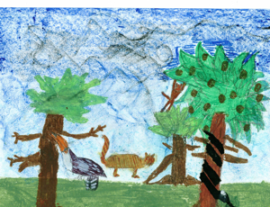 300x230 Enter The Rainforest Art Kids' Contest Crafting A Green World - Rainforest Painting For Kids