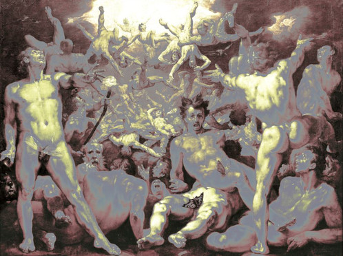 498x372 It's Raining Men (Historical Art) - Raining Men Painting