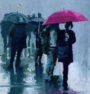 288x300 Raining Men Paintings - Raining Men Painting