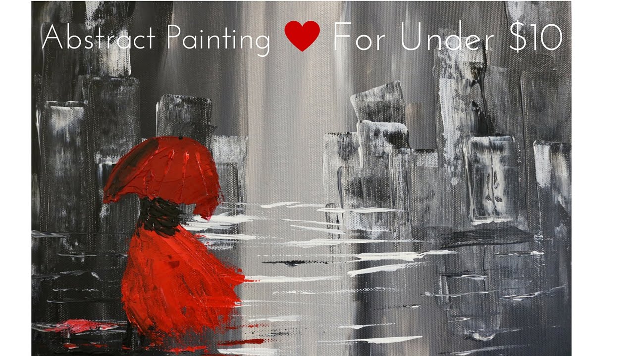 1280x720 Abstract Rainy City Painting - Rainy City Painting