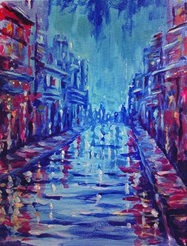 273x359 Bloodhound Brew 06012017 Paint Nite Event - Rainy City Painting
