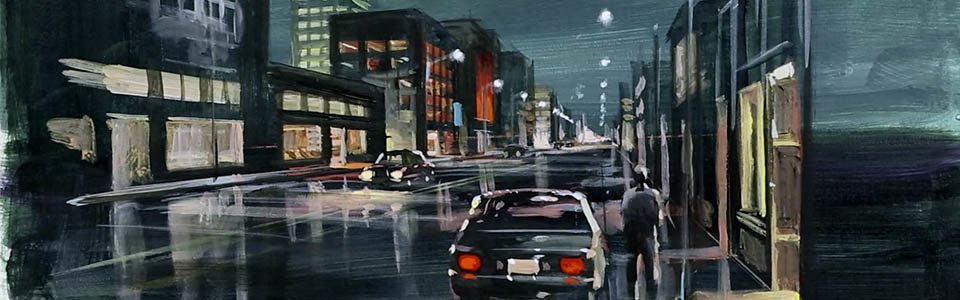 960x300 Painting A Rainy City Street In Acrylics New Masters Academy - Rainy City Street Painting