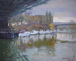 300x240 Rainy Day Paintings Fine Art America - Rainy Day Impressionist Painting