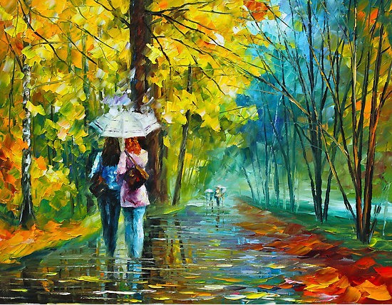 Rainy Day Impressionist Painting at PaintingValley.com | Explore ...