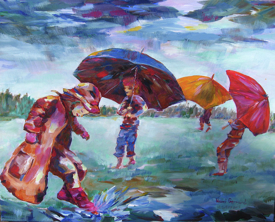900x728 Rainy Days Painting By Naomi Gerrard - Rainy Day Painting