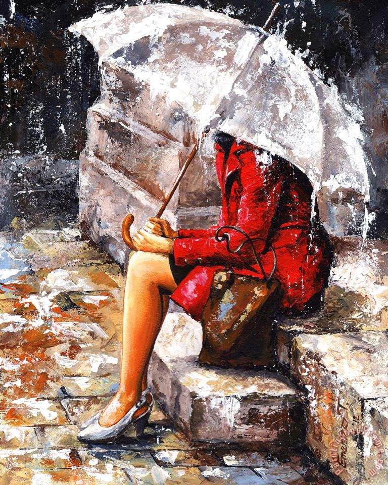 768x960 Emerico Toth Rainy Day - Rainy Day Painting