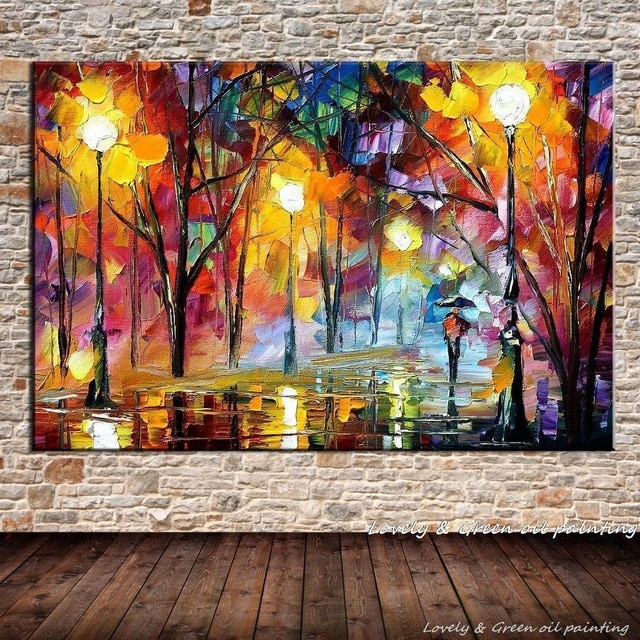 Rainy Night Painting at PaintingValley.com | Explore collection of ...