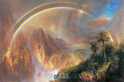 400x264 Rainy Season In The Tropics Frederic Edwin Church Painting - Rainy Season Painting
