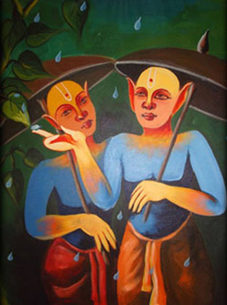 770x1037 Saatchi Art Rainy Season Painting By Sandeep Shinde - Rainy Season Painting