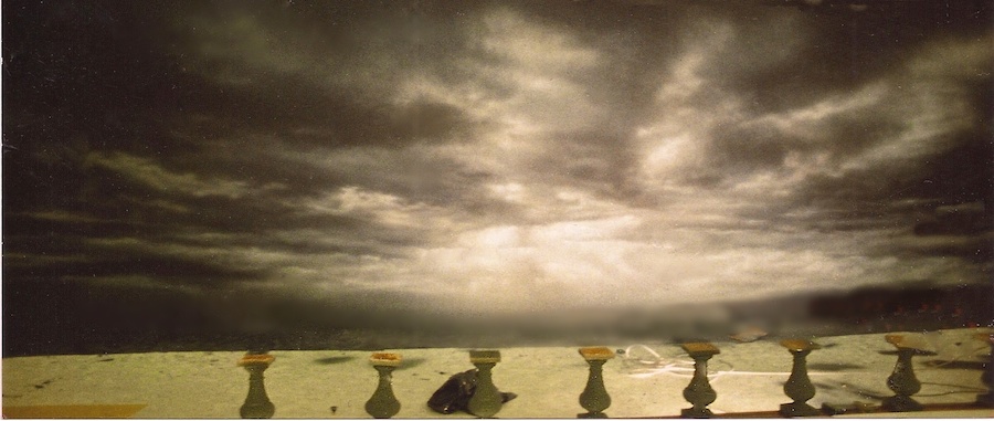 900x381 Sky Backgrounds - Rainy Sky Painting