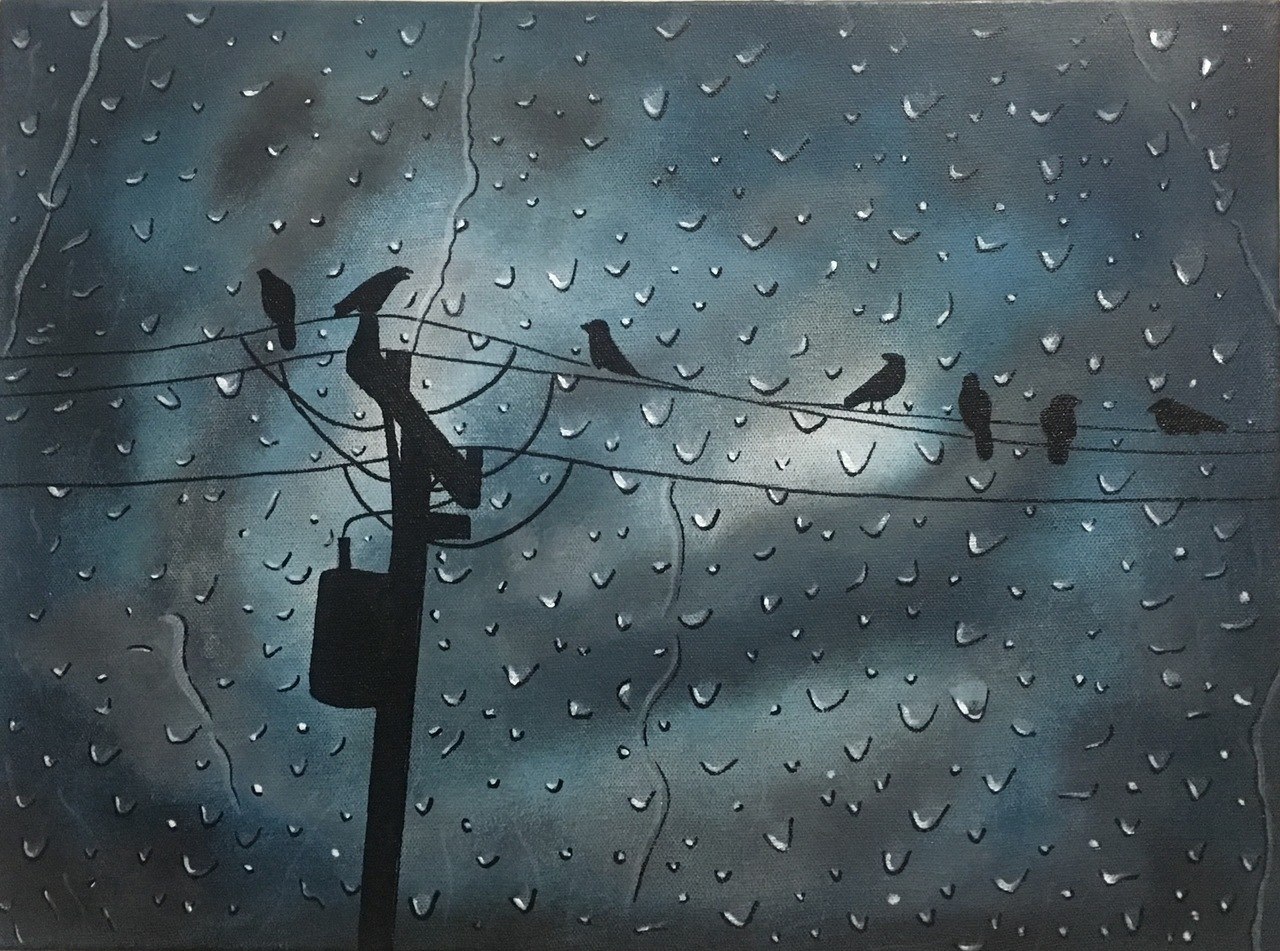 1280x951 Buy Petrichor - Rainy Sky Painting