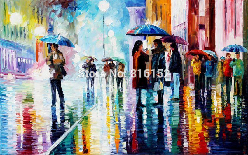 Rainy Street Painting