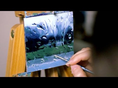 480x360 Speed Painting Rainy Window - Rainy Window Painting