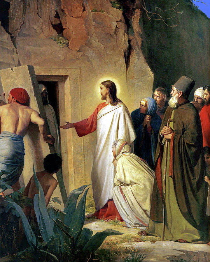 720x900 The Raising Of Lazarus Painting By Carl Bloch - Raising Of Lazarus Painting