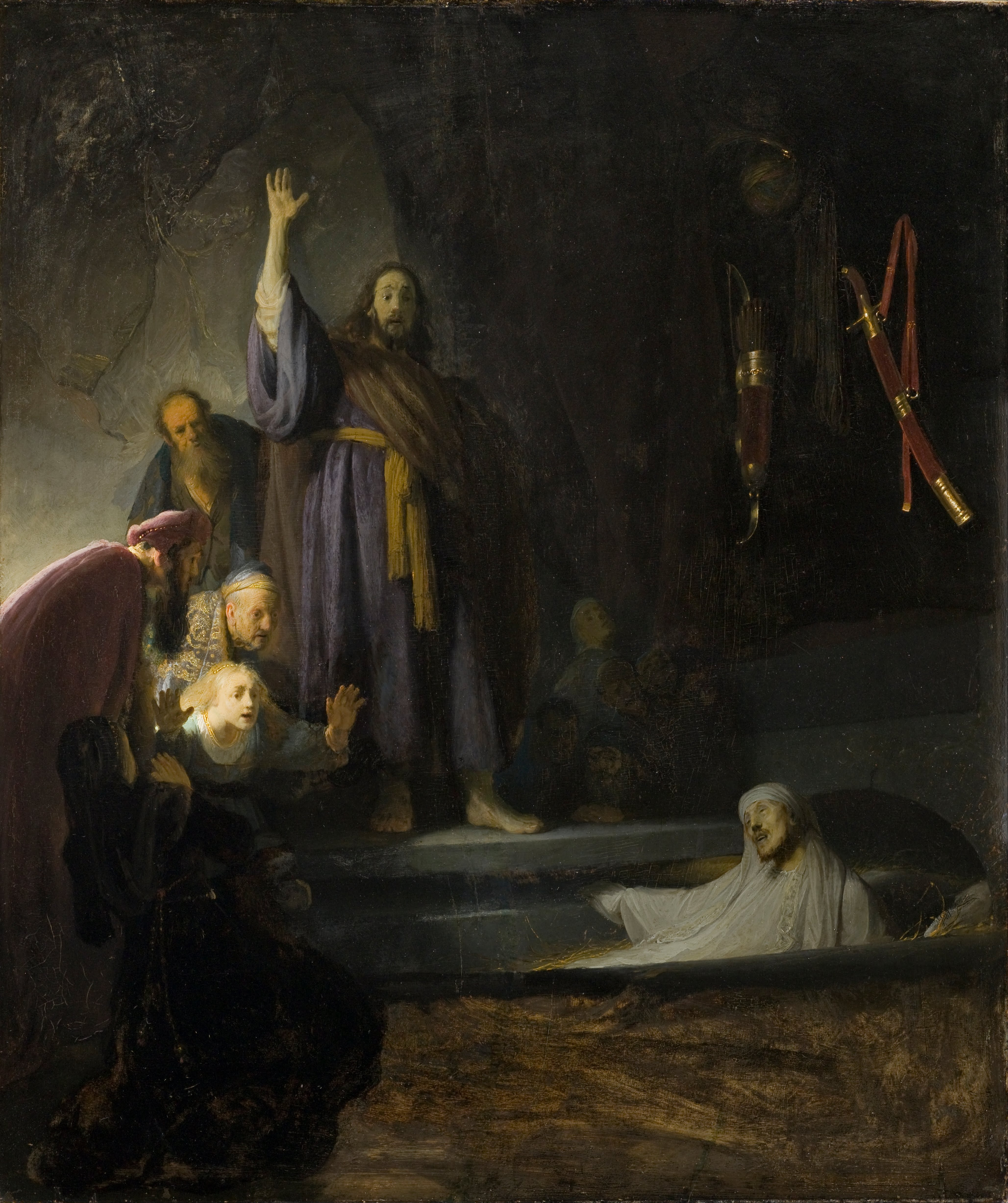 4113x4905 The Raising Of Lazarus (Rembrandt) - Raising Of Lazarus Painting