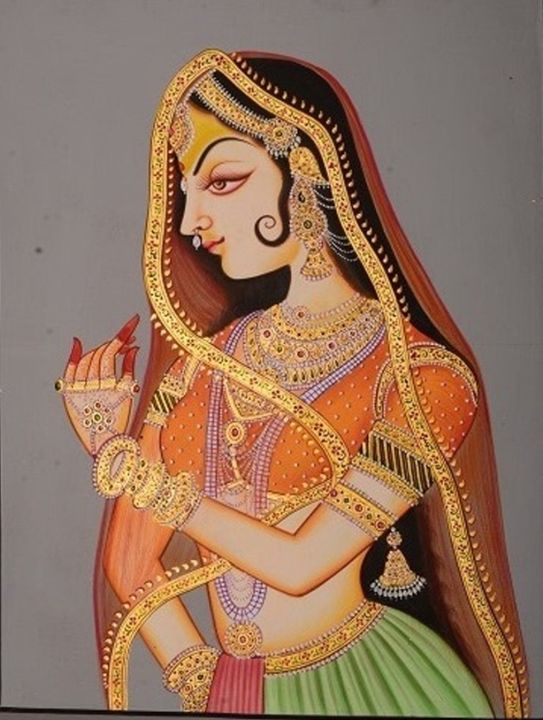 543x720 Traditional Indian Rajasthani Style - Rajasthani Painting