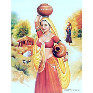 320x320 Easy Rajasthani Paintings Of Women Easy Rajasthan - Rajasthani Painting
