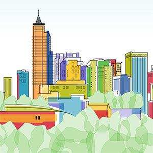 300x300 Yellowdog Creative Deco Raleigh - Raleigh Skyline Painting