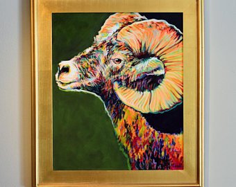 340x270 Ram Painting Etsy - Ram Painting
