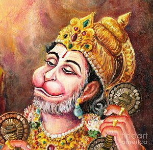 300x293 Rama Naama Japo Painting By Murali - Rama Painting