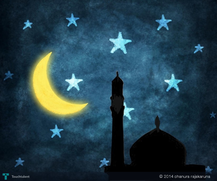 825x691 Ramadan Sky Touchtalent - Ramadan Painting