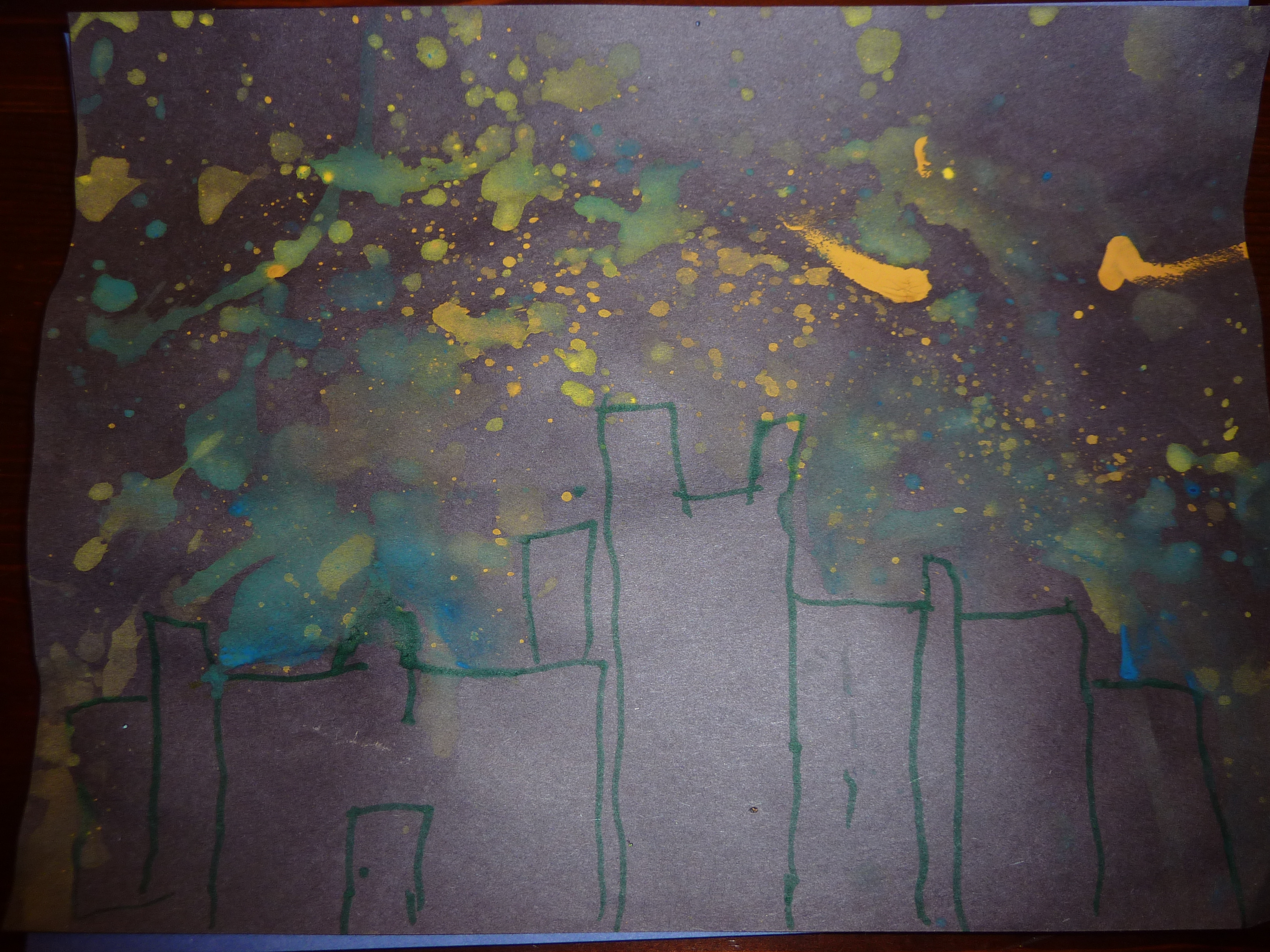 3648x2736 Ramadan Splatter Art Muslim Learning Garden - Ramadan Painting