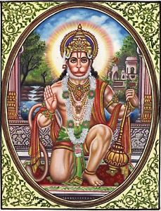 229x300 Hanuman Hindu Ramayana Art Handmade Oil On Canvas India Ethnic - Ramayana Painting