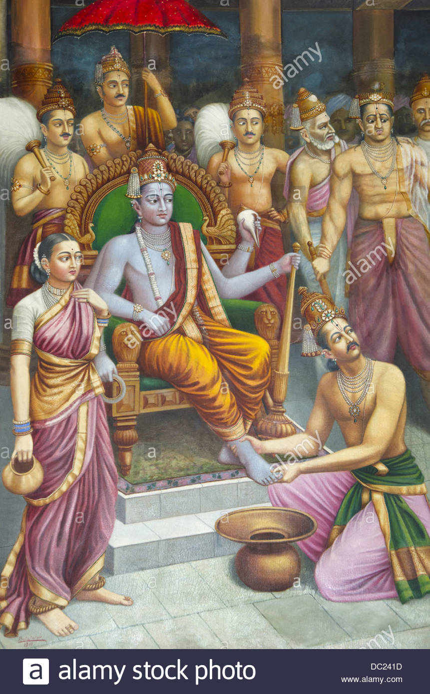861x1390 Painting Based On The Epic Ramayana, Painted By H H Balasaheb - Ramayana Painting