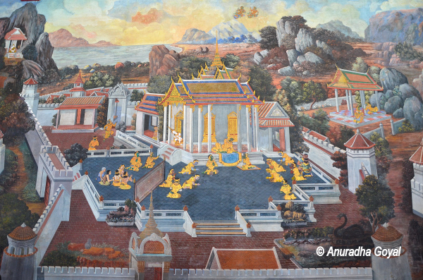 600x397 Ramayana Paintings From Royal Palace, Bangkok Inditales - Ramayana Painting