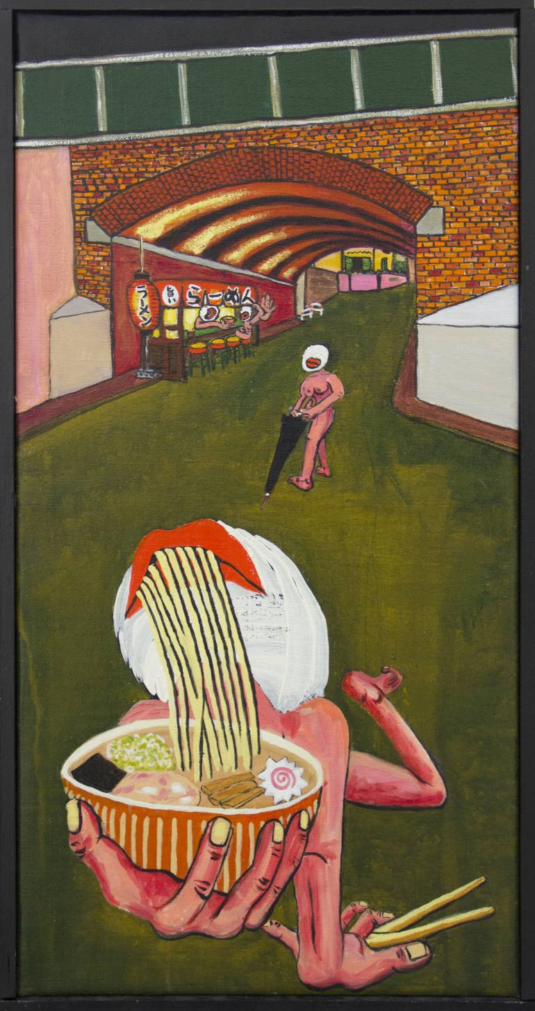 770x1456 Saatchi Art Shy Nudists Eat - Ramen Painting