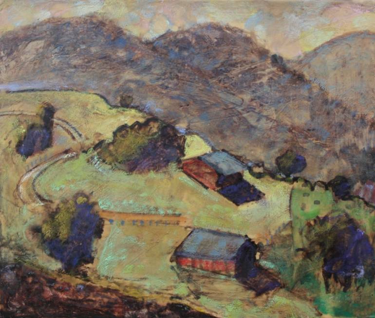 770x653 Saatchi Art Mt. Diablo Ranch - Ranch Painting