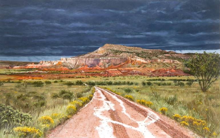 770x483 Saatchi Art Rainy Day - Ranch Painting