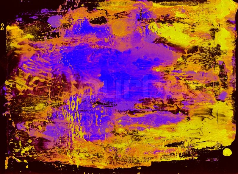 800x584 Random Dabs Of Oil Paint On A Black Background Stock Photo - Random Painting