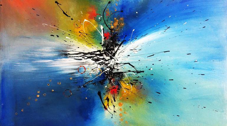770x429 Saatchi Art Random Things Painting By Ilona Pazarickyte - Random Painting