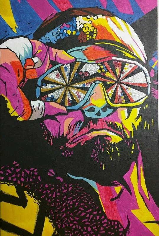 539x799 Macho Man Randy Savage Art Print By Ralph Rivera - Randy Savage Painting