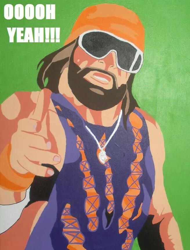 655x862 Macho Man Randy Savage By Urfavoritefatguy - Randy Savage Painting