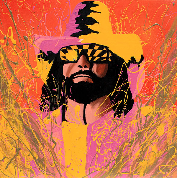 600x605 The Macho Man Randy Savage - Randy Savage Painting