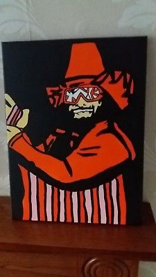 225x400 Wwe Macho Man Randy Savage Canvas Hand Painted 30x40cm - Randy Savage Painting